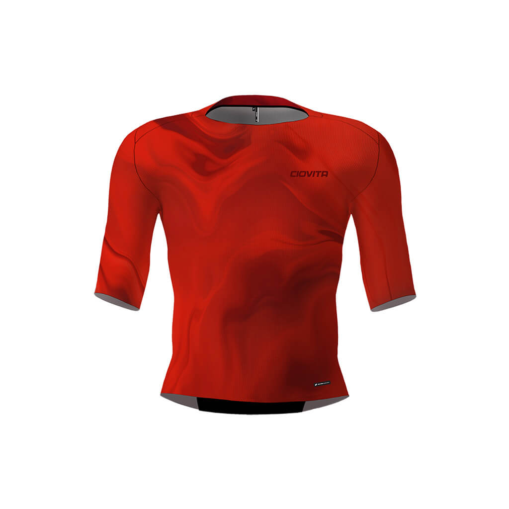 Men&#39;s Aeolis Zipperless Pro Fit Jersey (Red Swirl)