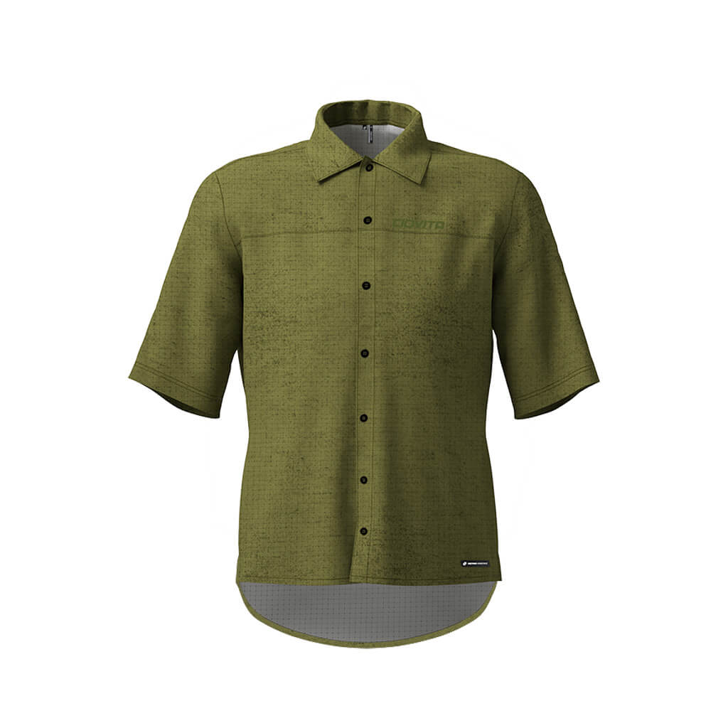 Men&#39;s Short Sleeve Adventure Shirt (Olive Melange)