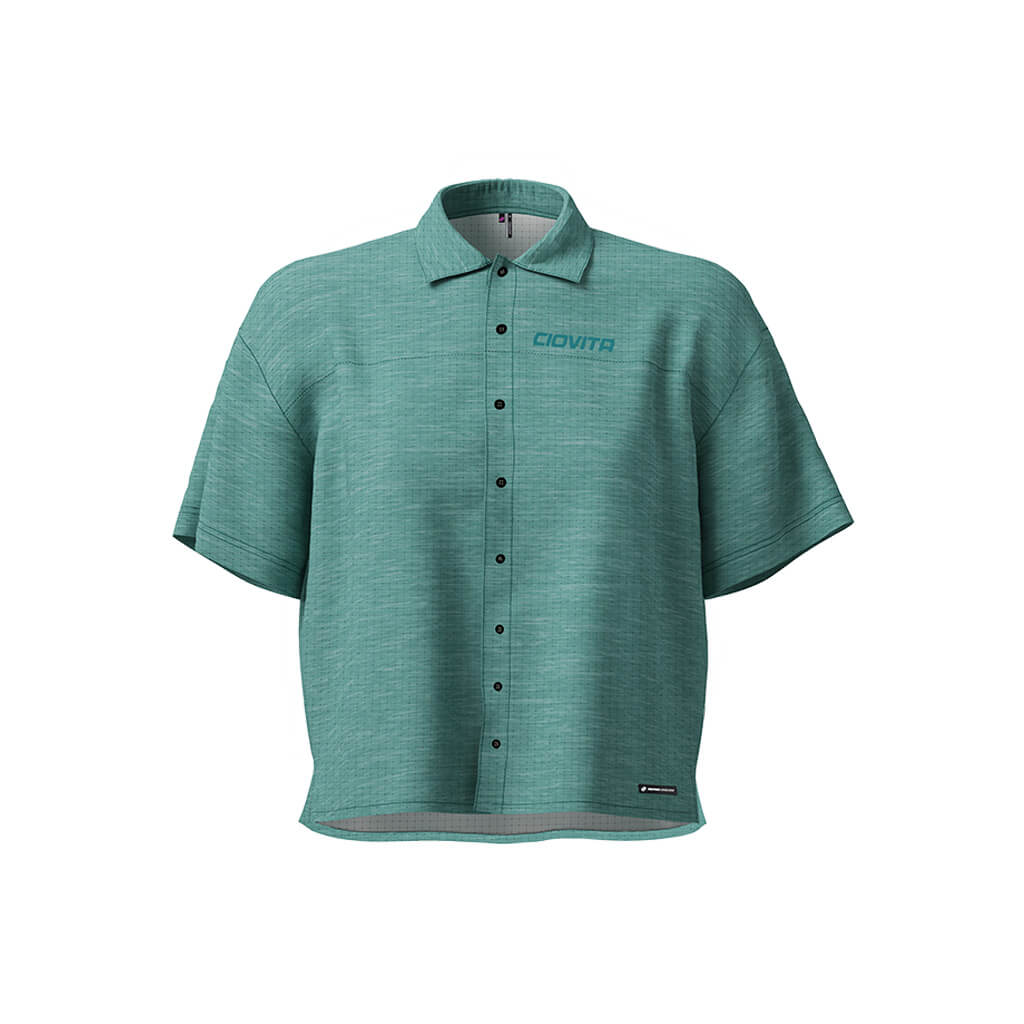 Women&#39;s Short Sleeve Adventure Shirt (Turquoise Melange)