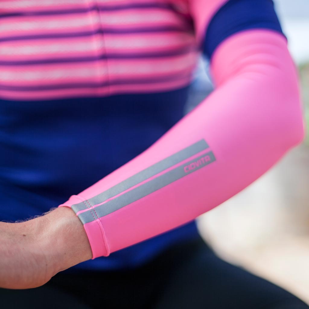 reflective strips on UV cycling sunsleeves