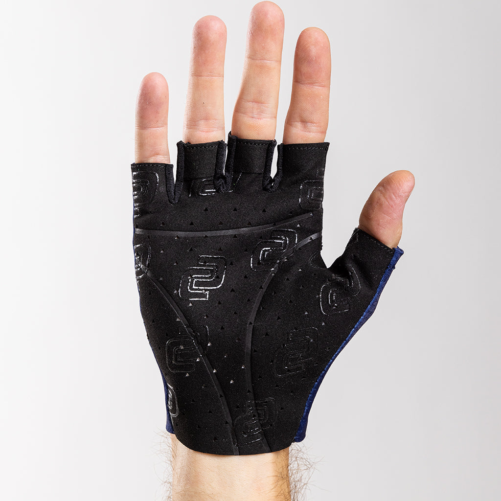 Race Mesh Short Finger Glove (Navy)