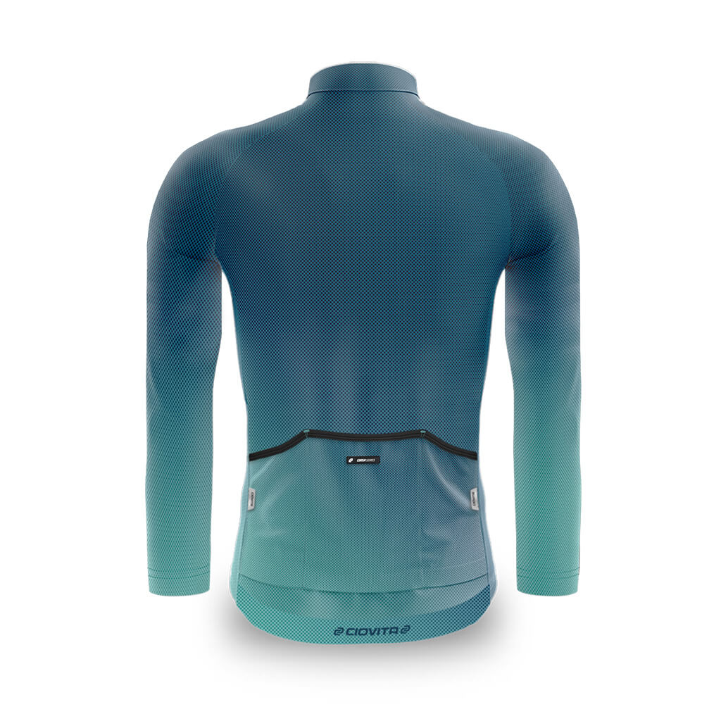 Men&#39;s Punto Long Sleeve Sport Fit Jersey (Teal)