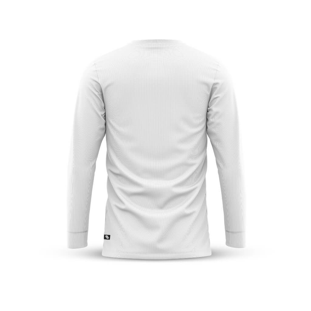 Men&#39;s Core Casual Long Sleeve T Shirt (White)