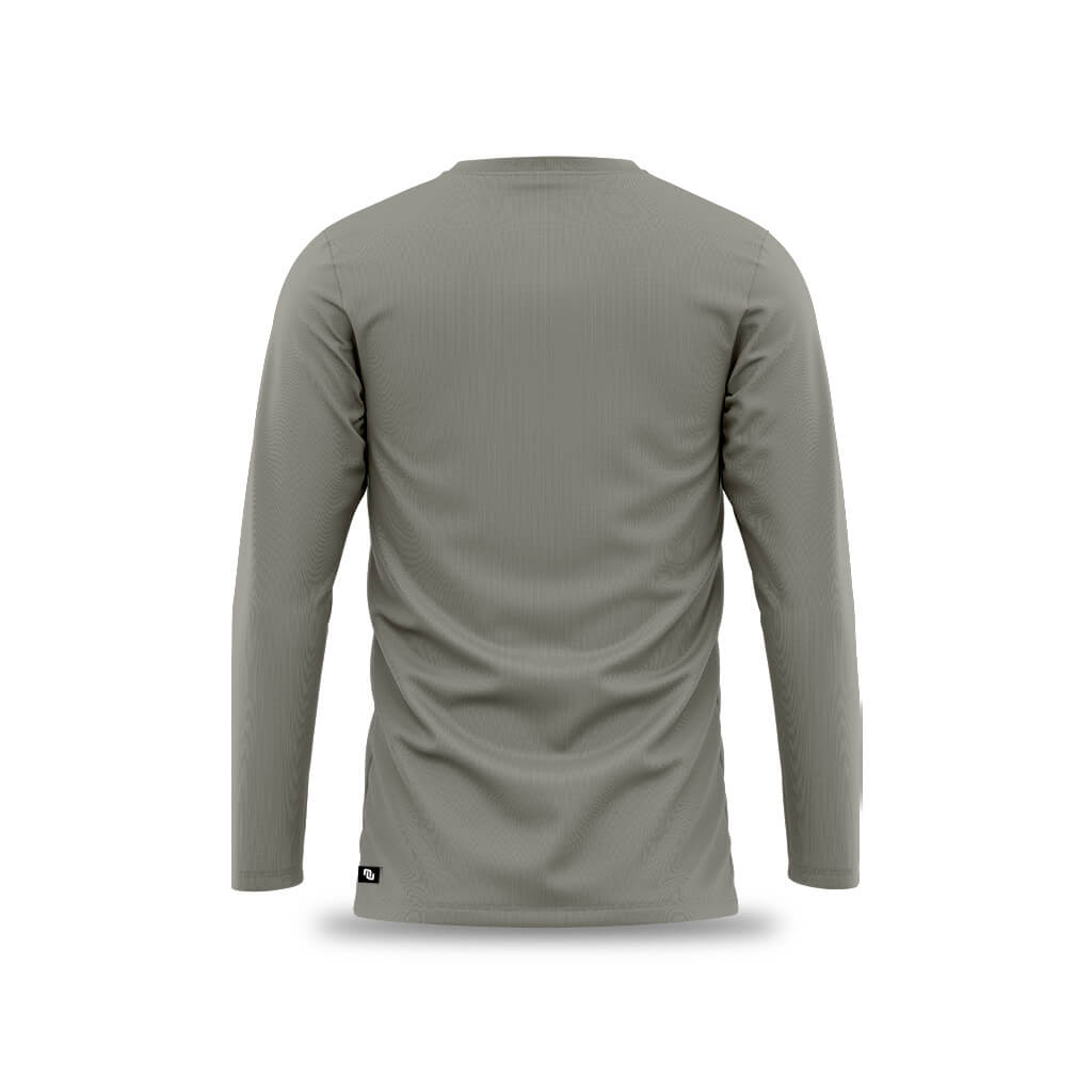 Men&#39;s Core Casual Long Sleeve T Shirt (Stone)