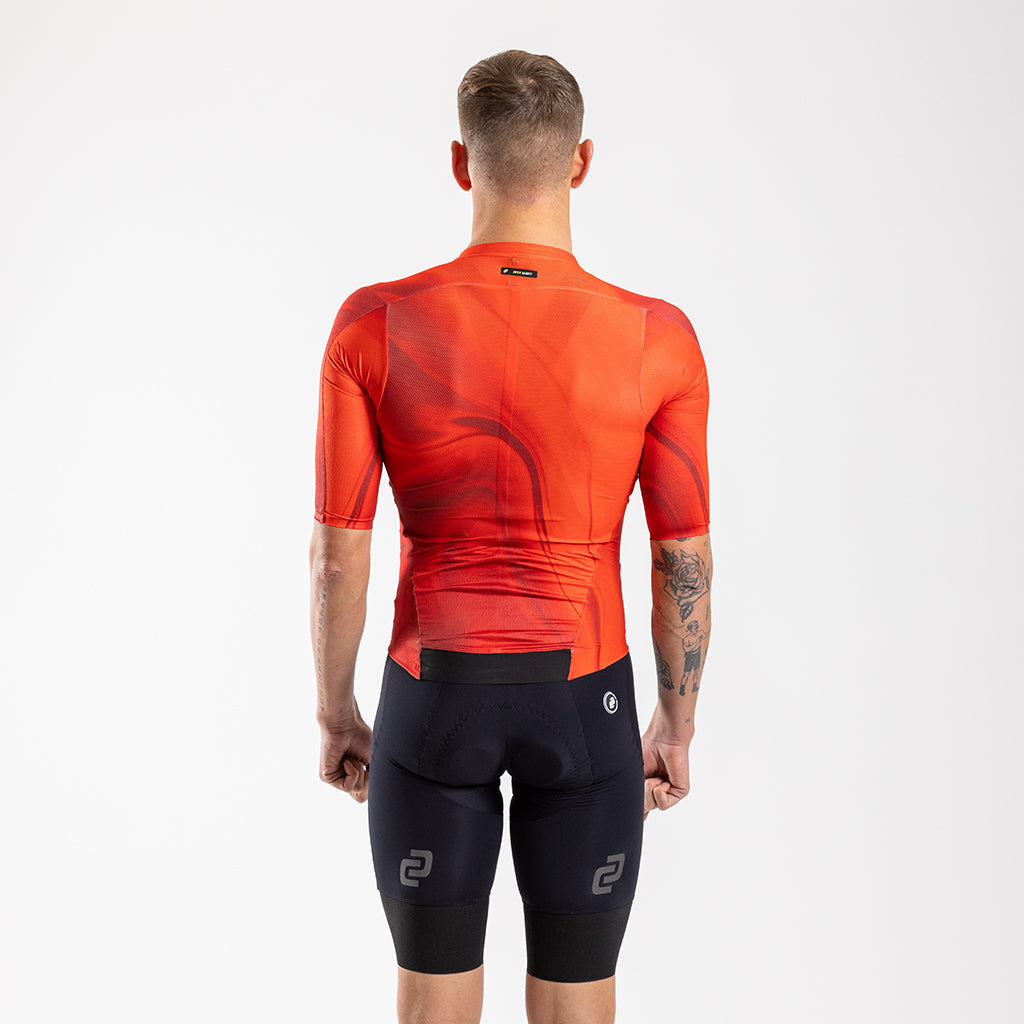 Men&#39;s Aeolis Zipperless Pro Fit Jersey (Red Swirl)