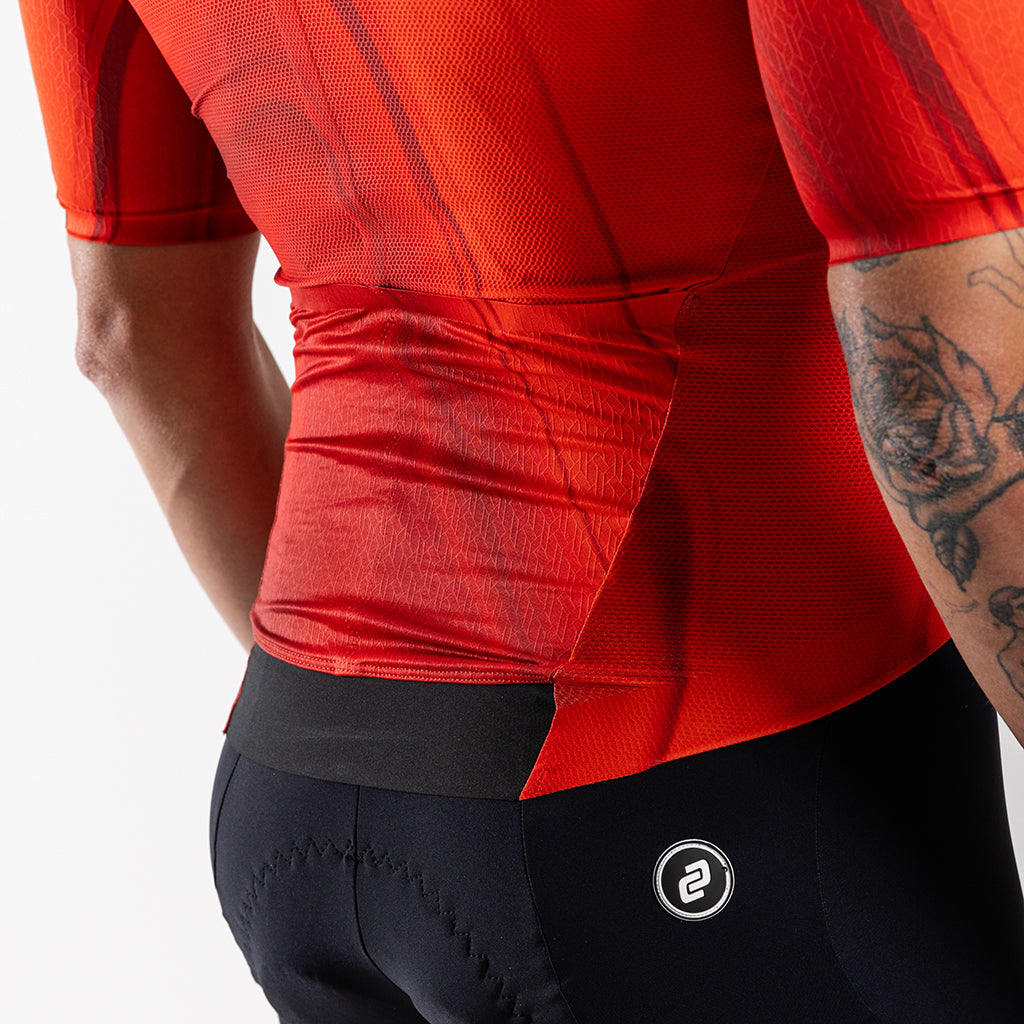 Men&#39;s Aeolis Zipperless Pro Fit Jersey (Red Swirl)