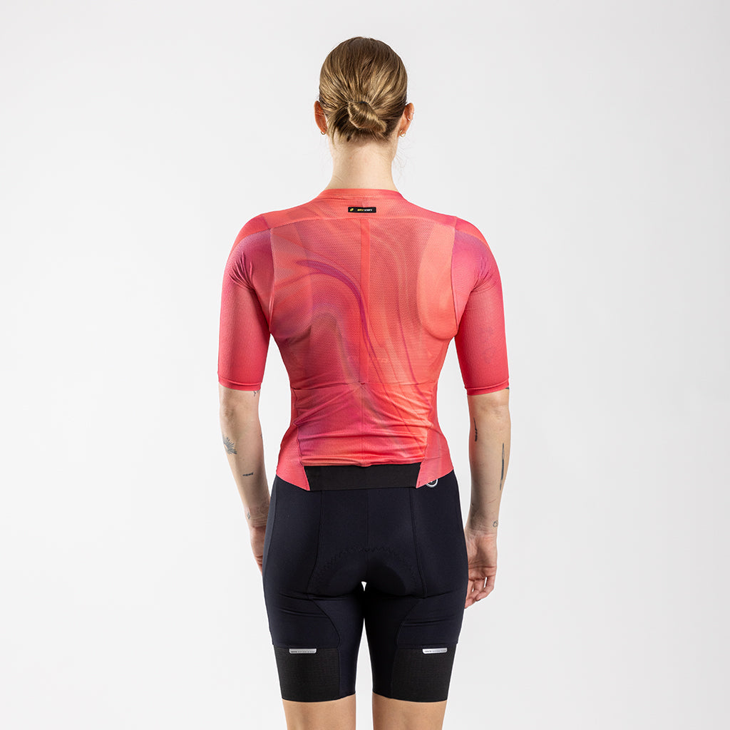 Women&#39;s Aeolis Zipperless Pro Fit Jersey (Coral Swirl)