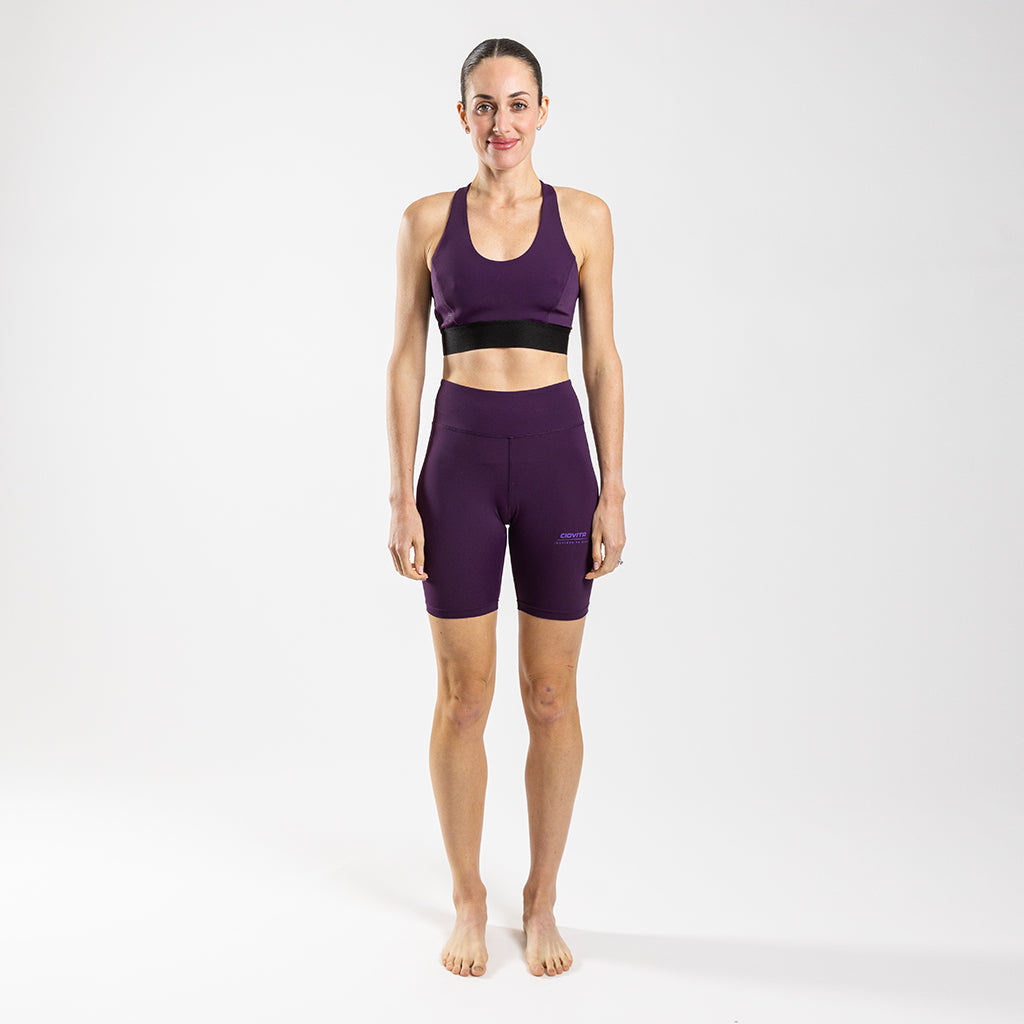 Women&#39;s Supremo Short Training Tights (Plum)