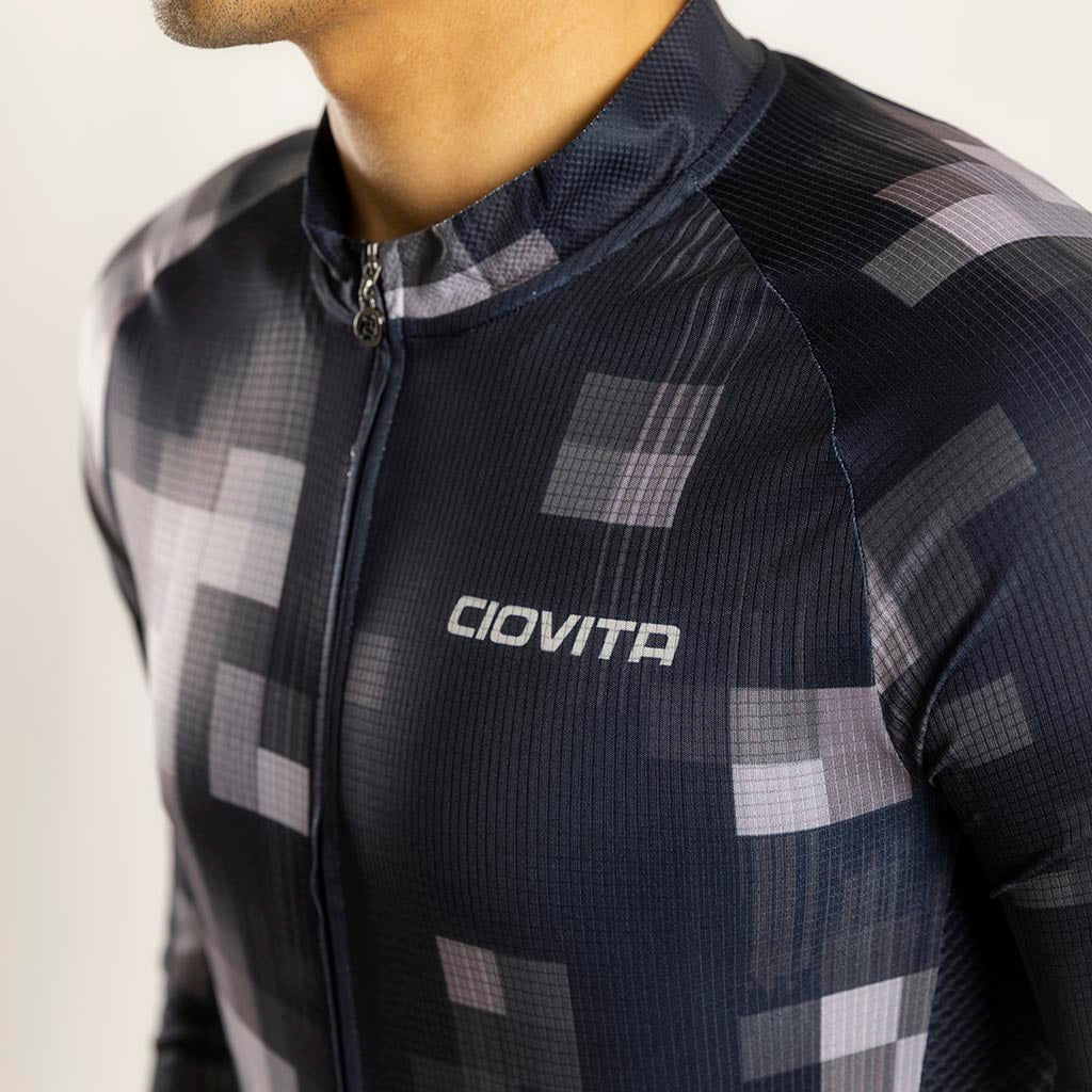 Men&#39;s Pixel Long Sleeve Sport Fit Jersey