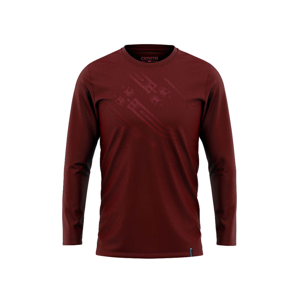 Men&#39;s Track Long Sleeve Shirt (Nova Red)