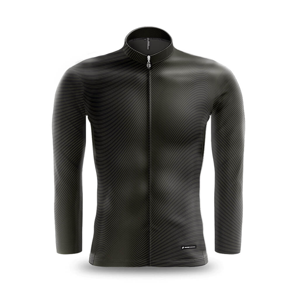 Men&#39;s Motion Long Sleeve Flyweight Jersey (Black)