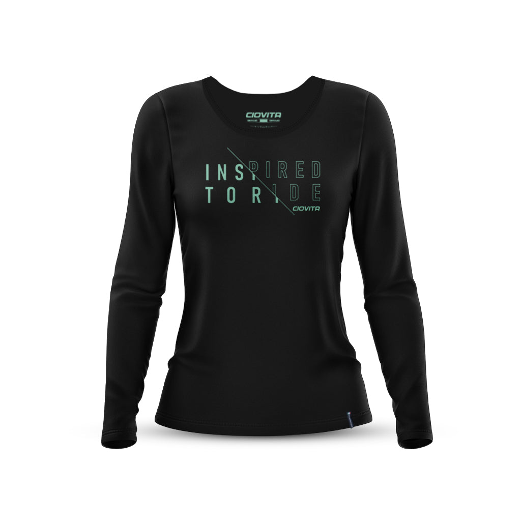 Women&#39;s Doppio Long Sleeve T Shirt (Black)