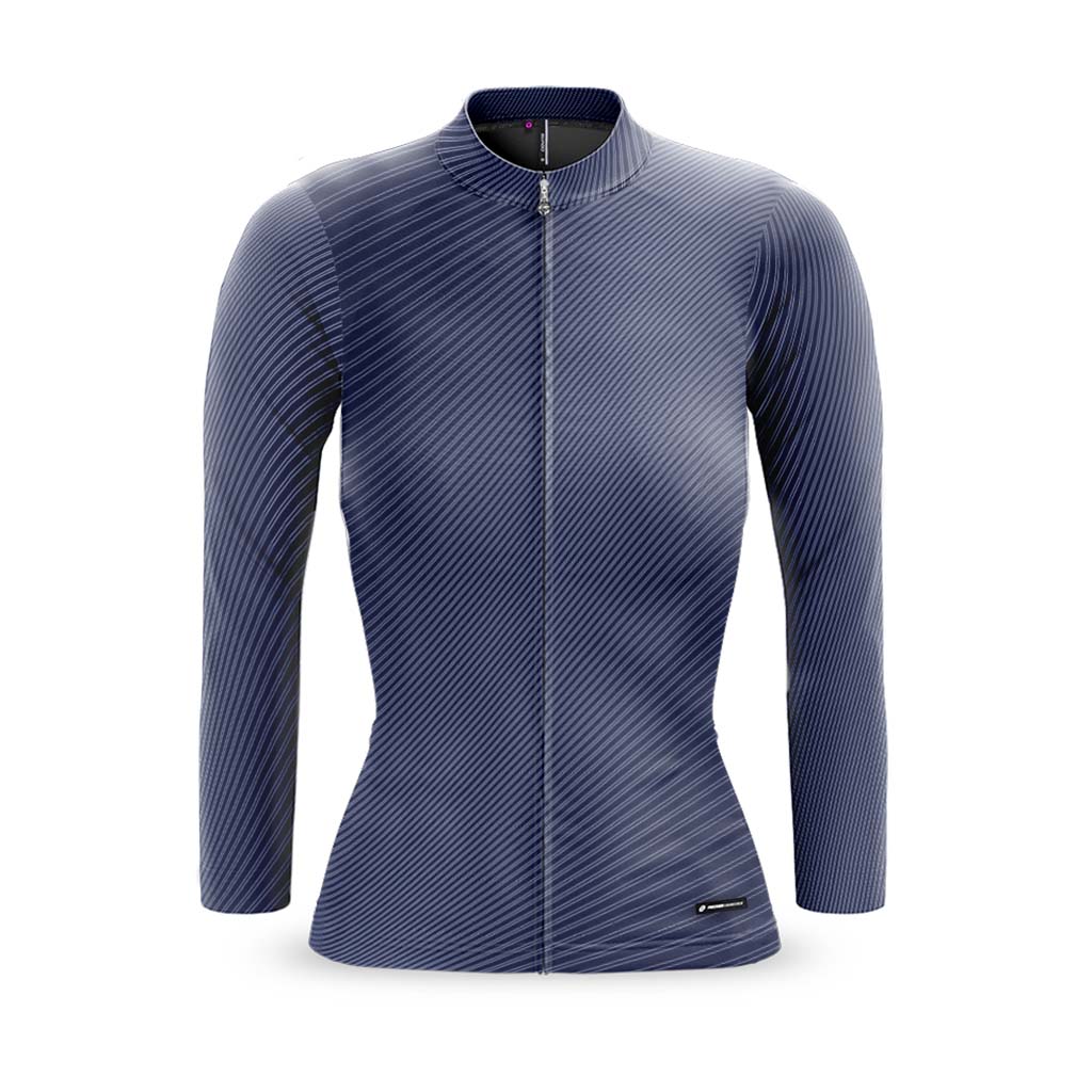 Women&#39;s Motion Long Sleeve Flyweight Jersey (Blue)