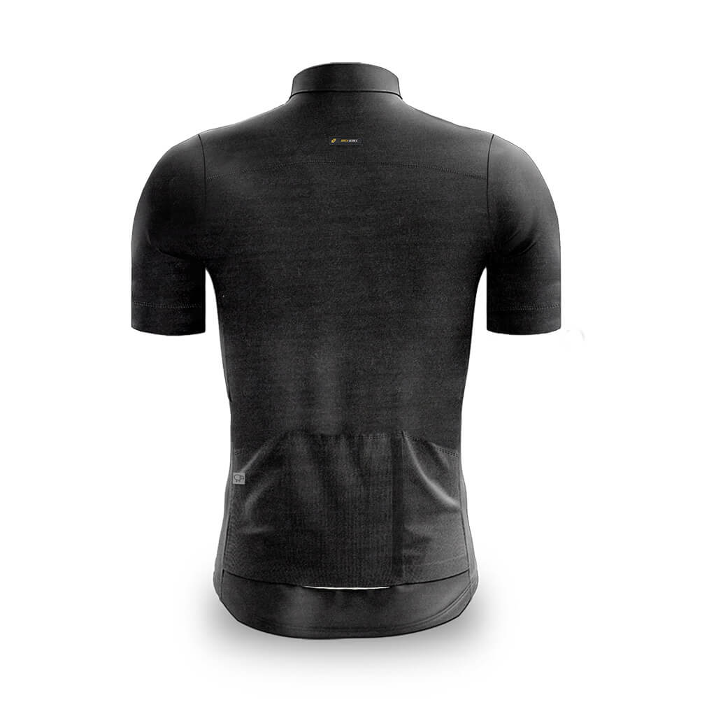 Men&#39;s Pecora Merino Cycling Jersey (Charcoal)