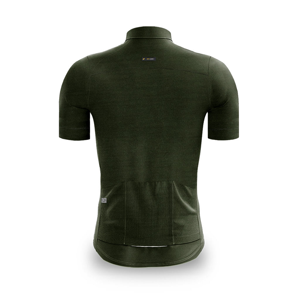 Men&#39;s Pecora Merino Cycling Jersey (Olive)