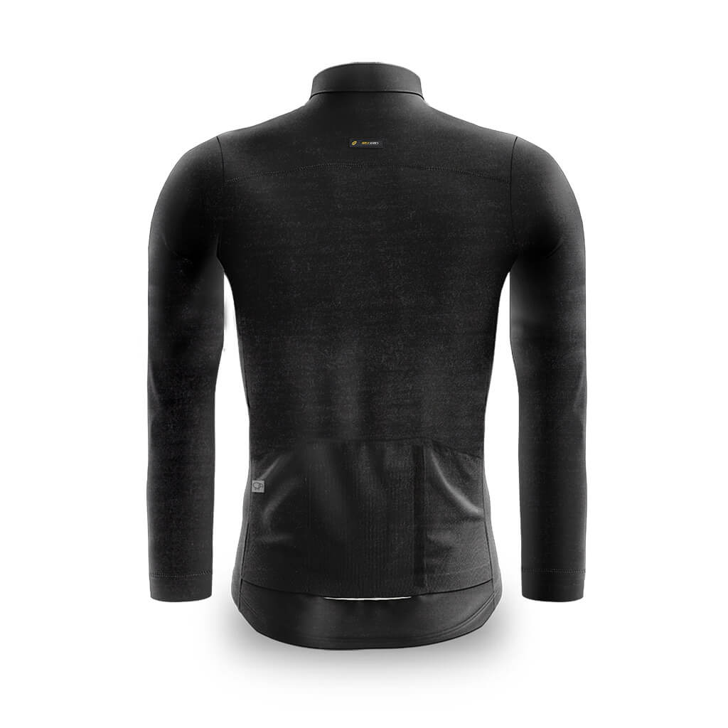 Men&#39;s Pecora Long Sleeve Merino Jersey (Charcoal)