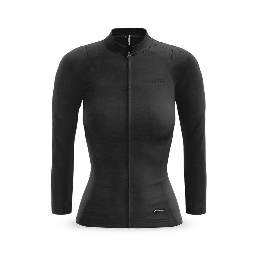 Women&#39;s Pecora Long Sleeve Merino Jersey (Charcoal)