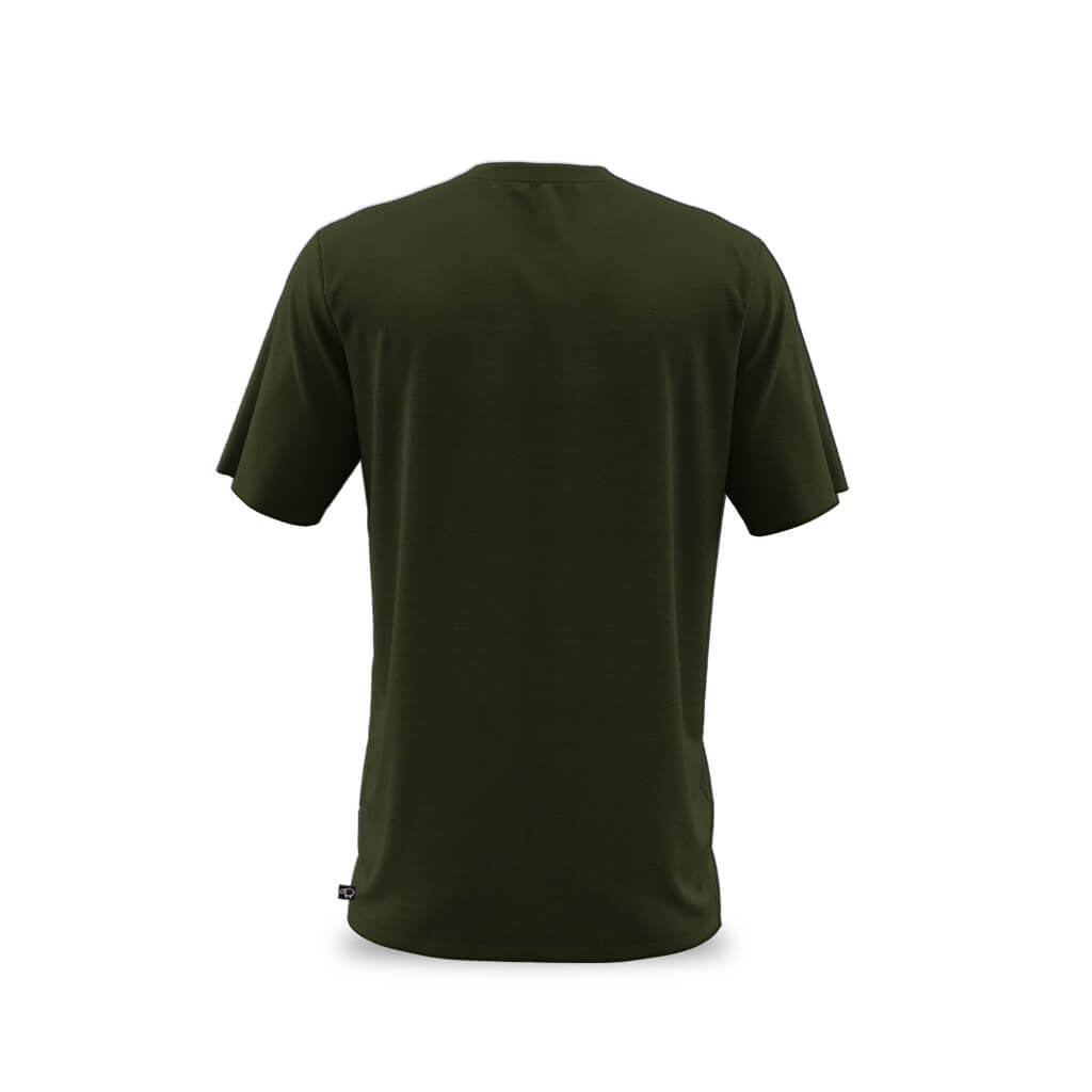 Men&#39;s Casual Merino T Shirt (Olive)