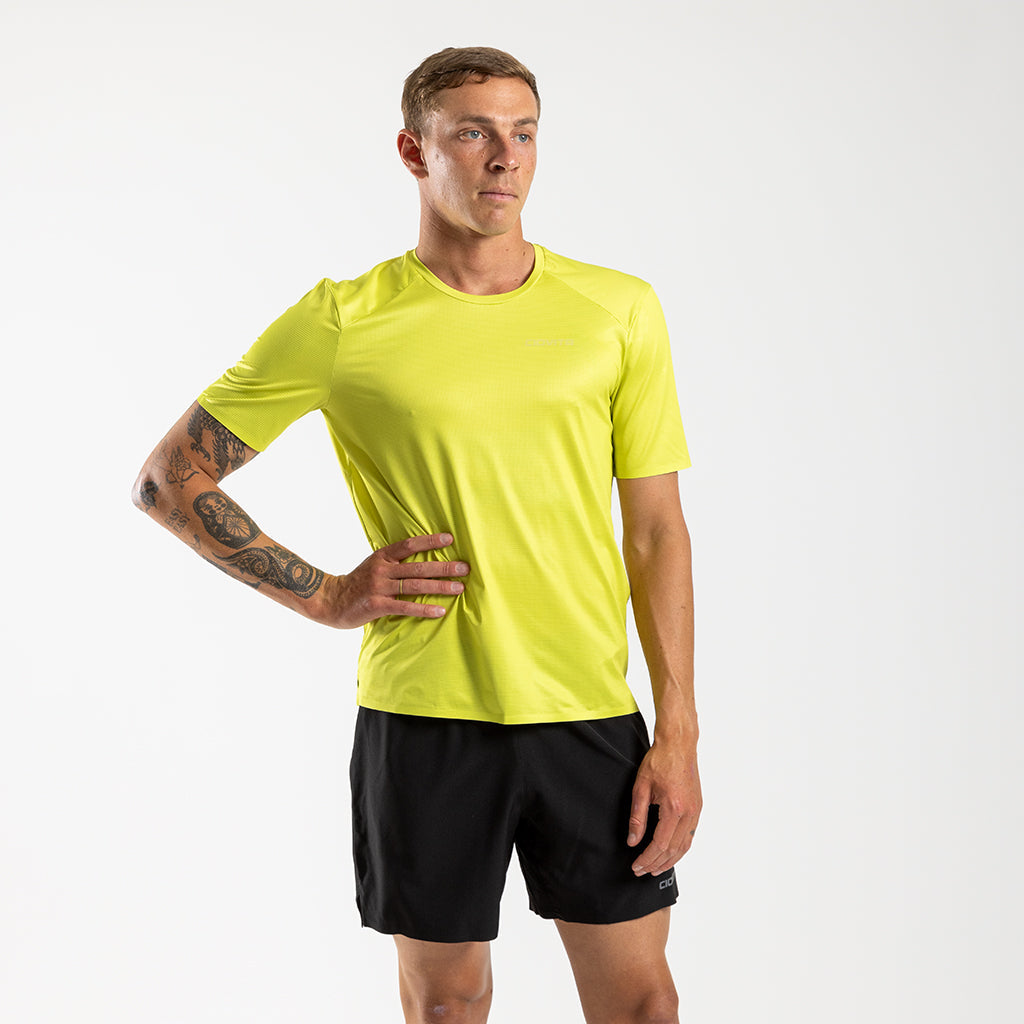 Men&#39;s Short Sleeve Tech Tee (Cyber Lime)