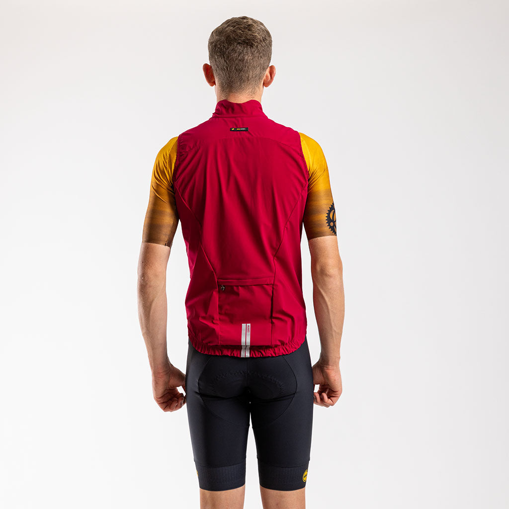 Men&#39;s Absa Cape Epic 2024 Apex Lamina Gilet (Burgundy)