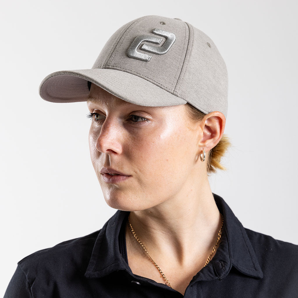 Curved Peak Adjustable Cap (Grey Melange)