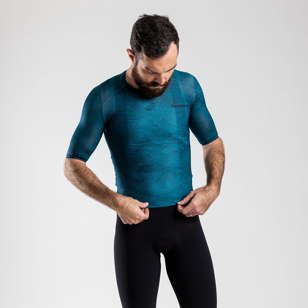 Men&#39;s Aeolis Zipperless Pro Fit Jersey (Petroleum)