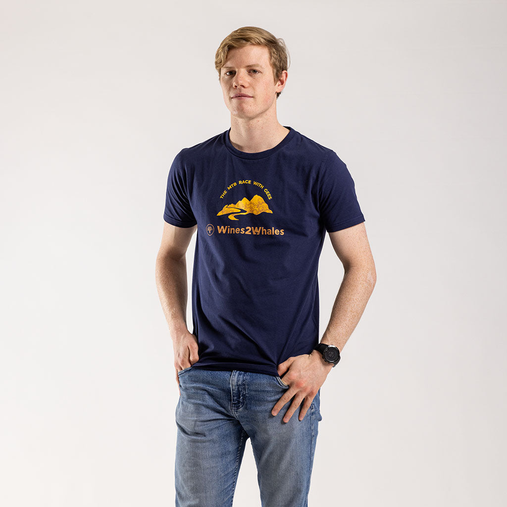 Men&#39;s FNB Wines2Whales 2023 T Shirt (Navy)