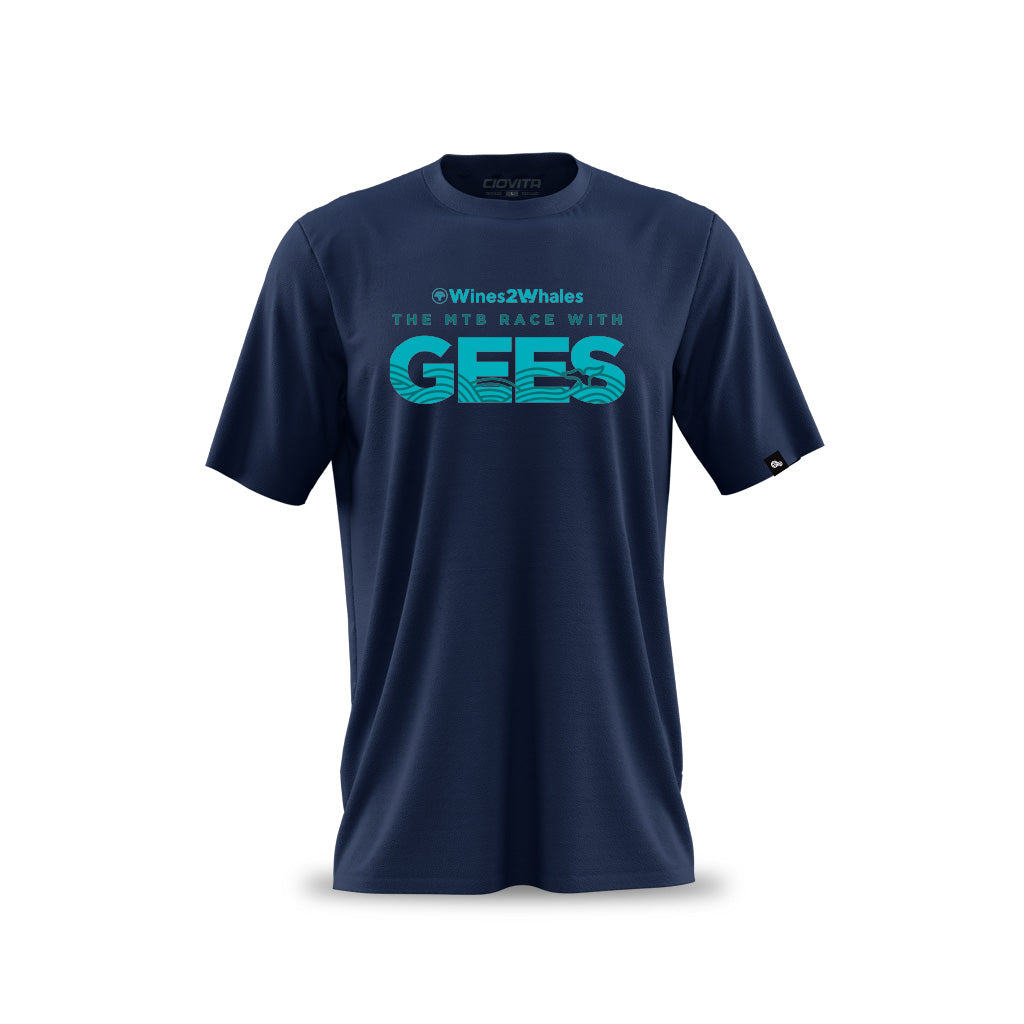 Men&#39;s FNB Wines2Whales 2023 Gees T Shirt (Navy)