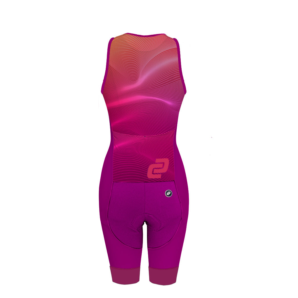 Women&#39;s Motion Sleeveless Tri Suit (Magenta)