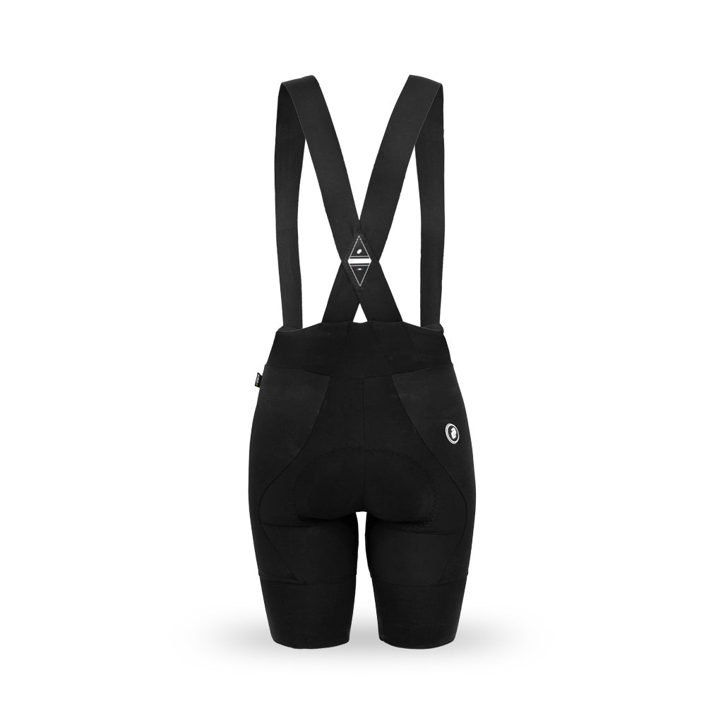 back view of ladies cycling bib shorts