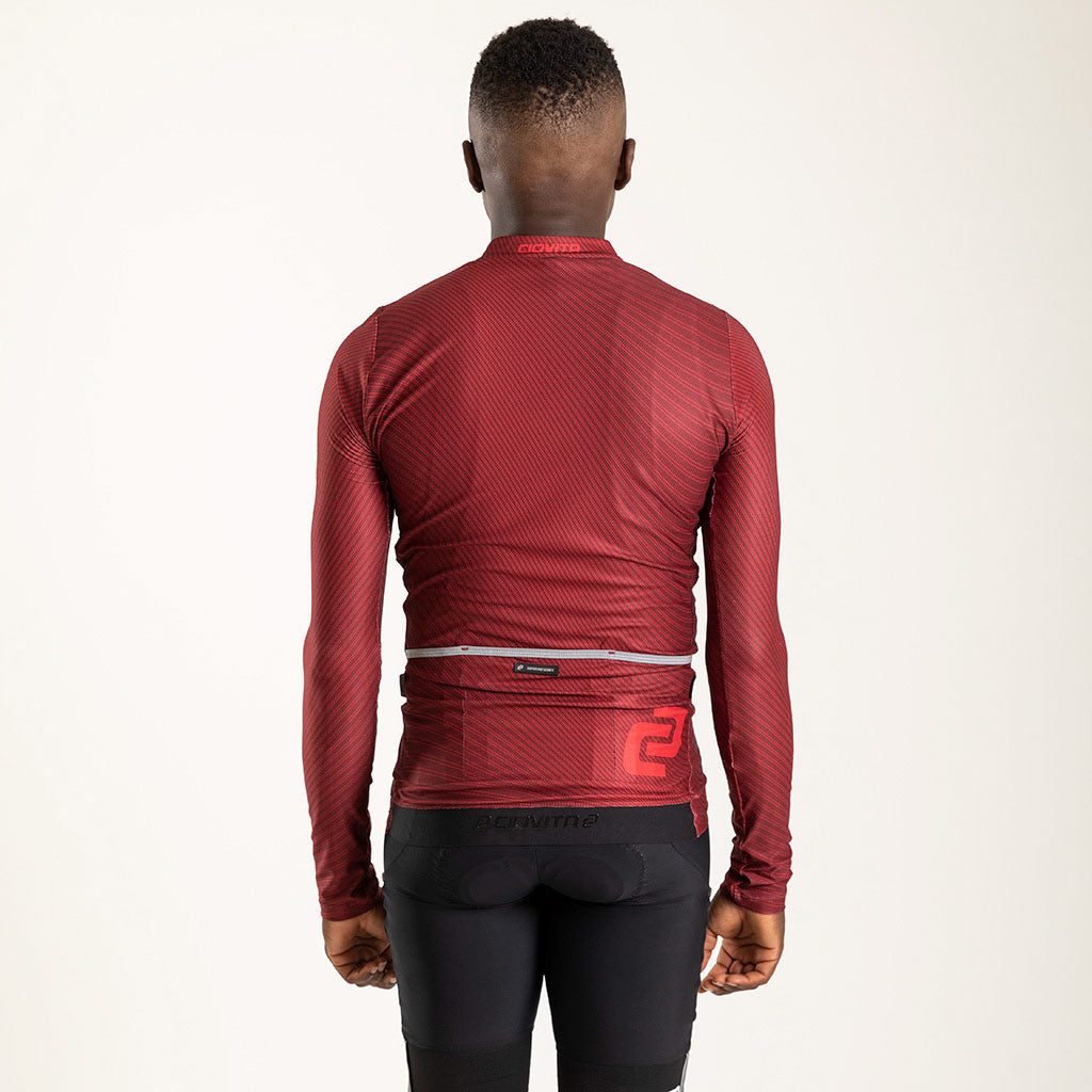 Men&#39;s Motion Long Sleeve Flyweight Jersey (Bloodstone)