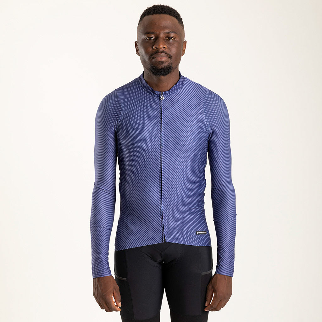 Men&#39;s Motion Long Sleeve Flyweight Jersey (Blue)