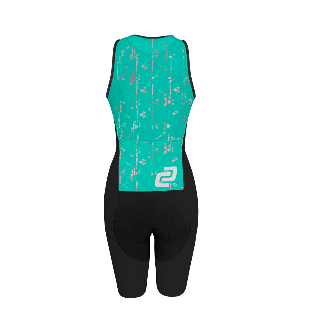 back view of ladies tri-suit